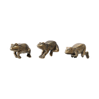 Resin Frog Pot Hanger, Distressed Gold Finish/3 styles