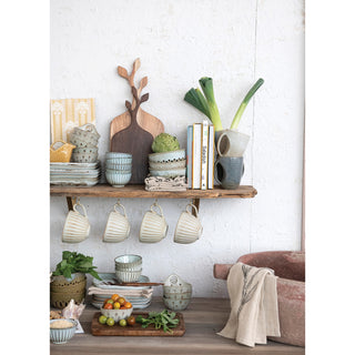 Mango Wood Tray w/ Laser Etched Botanicals