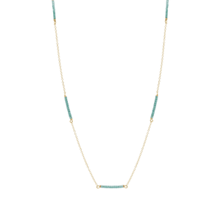 15" Choker- Hope Bliss Simplicity Gold Seaglass