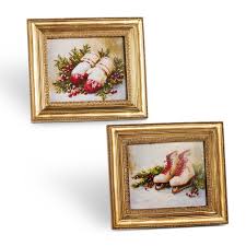 5.75" Vintage Holiday Gold Frames