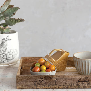 5oz Stoneware Bird Shaped Creamer (3 colors)