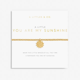 A Little "You Are My Sunshine" Gold Bracelet