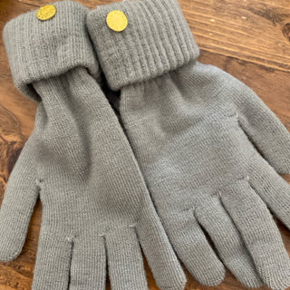 Chunky Knit Gloves/Grey
