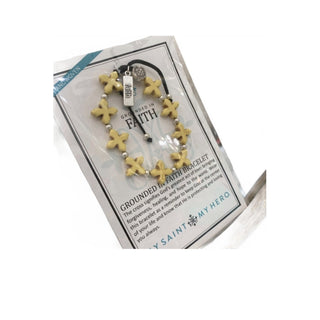 Grounded In Faith Bracelet Yerllow \ Silver