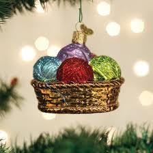 32530 Basket Of Yarn Orn