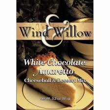 White Chocolate Amaretto Cheeseball and dessert mix