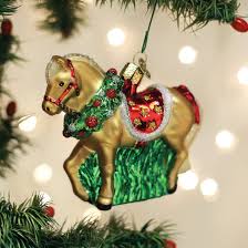 12653 Horse With Wreath Orn