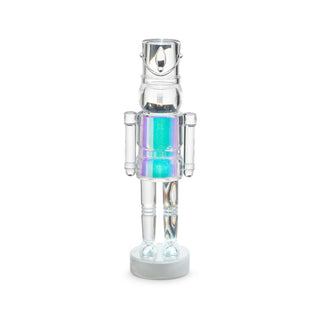 Lighted Colorful Glitter Transparent Acrylic Soldier 12"