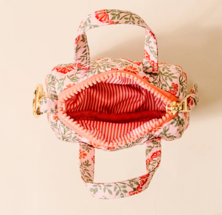 Itty Bitty Duffle Bag Charm - Everbloom - Dusty Rose