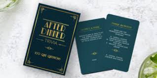 Gift Republic - After Dinner Trivia Cards