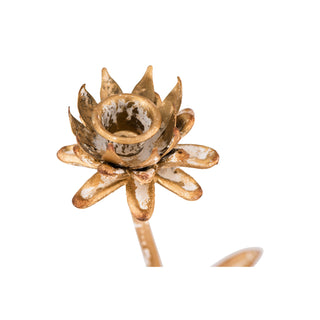 Metal Flower Taper Holder- Large