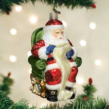 40300 Santa Checking His List Orn