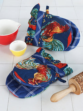 Rooster Patchwork Mini Mitt