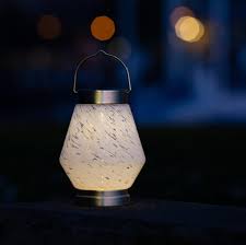 Solar Boaters Lantern White Cone