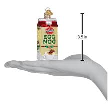 32697 Eggnog Carton Ornament