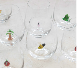 Stemless Wine Glass W/ Figure inside - 10 styles