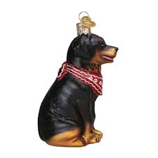12696 Rottweiler Ornament - OWC