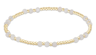 Joy Gold Gem Moonstone 3mm Bracelet