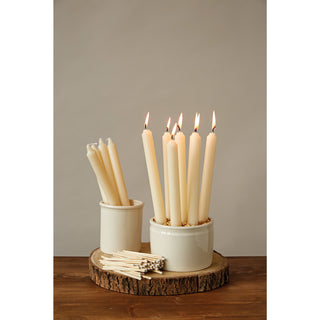 Unscented 10" Taper Candle, Single