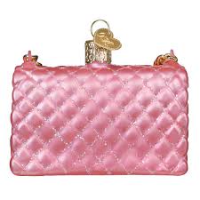 32673 Quilted Purse Ornament