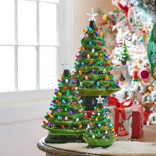 4019222 Timer Vintage Lighted Tree 8Ó/Green