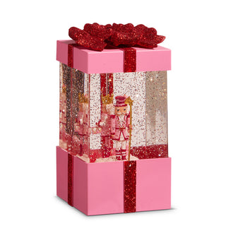 Blushing Nutcracker Lighted Water Present 8"