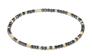 Extends - Hope Unwritten Silver Faceted Hematite Bracelet
