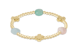 Signature Cross Admire Gold Hot Mess 3mm Bracelet