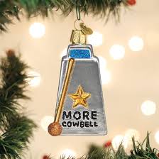 38063 Cowbell Ornament - OWC
