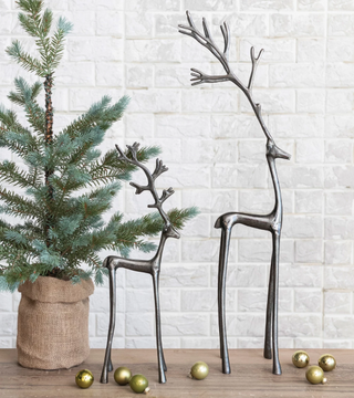 Aluminum Reindeer, Gunmetal Finish