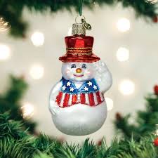 24180 Patriotic Snowman Orn