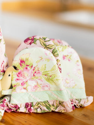 Sweet Pea Rose Patchwork Mini Mitt Set