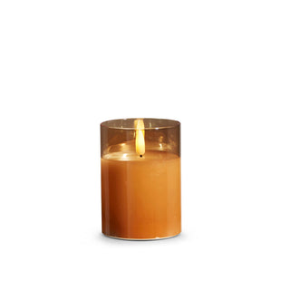 Gold Glass Ivory Pillar 3" x 4"