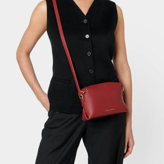 Lily Crossbody Bag - Garnet Red