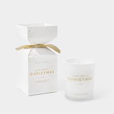 Christmas Candle - With Love At Christmas - White