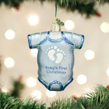 32339 Blue Baby Onesie Orn