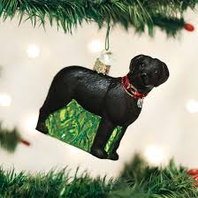 12509 Standing Black Lab Orn