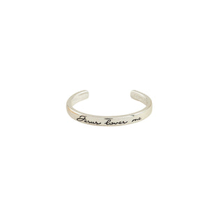 Children's Silver Jesus Loves Me Cuff