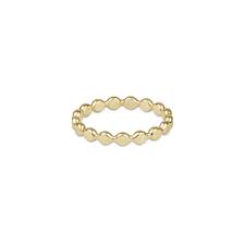 Ring- Gold Disc Size 7 2.5mm