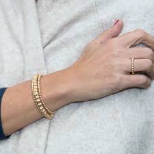 Ring- Gold Beaded Size 8 1.5mm
