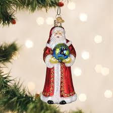 40358 World Peace Santa Ornament - OWC