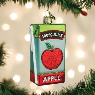 32426 Apple Juice Box Ornament