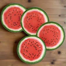 Watermelon "Paper" Plate Melamine