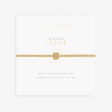 A Little "Peace" Bracelet Gold