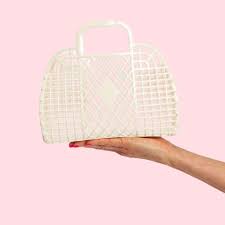 Retro Basket - Small Cream