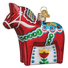 44157 Swedish Dala Horse Orn