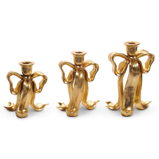 Bow Candlesticks 9" - Sm