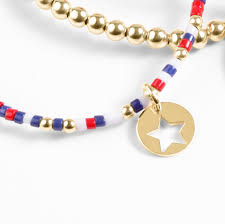 Hope Unwritten Firecracker Star Small Gold Disc Bracelet