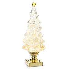 4219041 Gold Lit Swirling Glitter Tree 14Ó