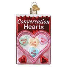 32623 Conversation Hearts Candy Ornament